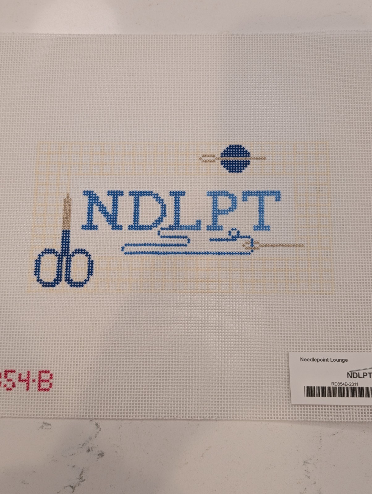 Rachel Donley NDLPT Blue (RD354B) Needlepoint Canvas