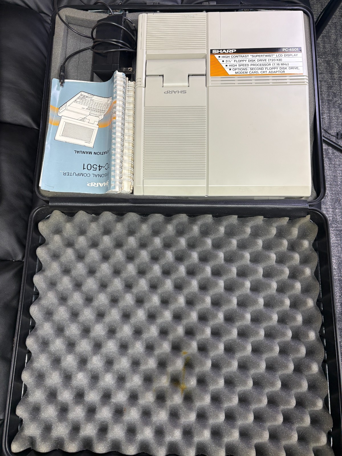 Sharp PC 4501 Personal Computer Manual Cord - Tested