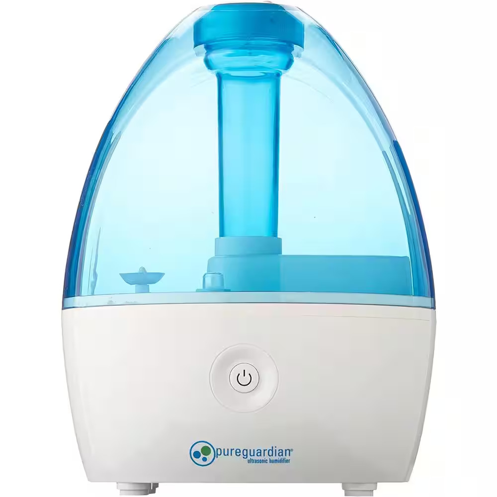 0.21 Gal. Ultrasonic Cool Mist Humidifier for Rooms up to 210 Sq. Ft in Blue/Whi