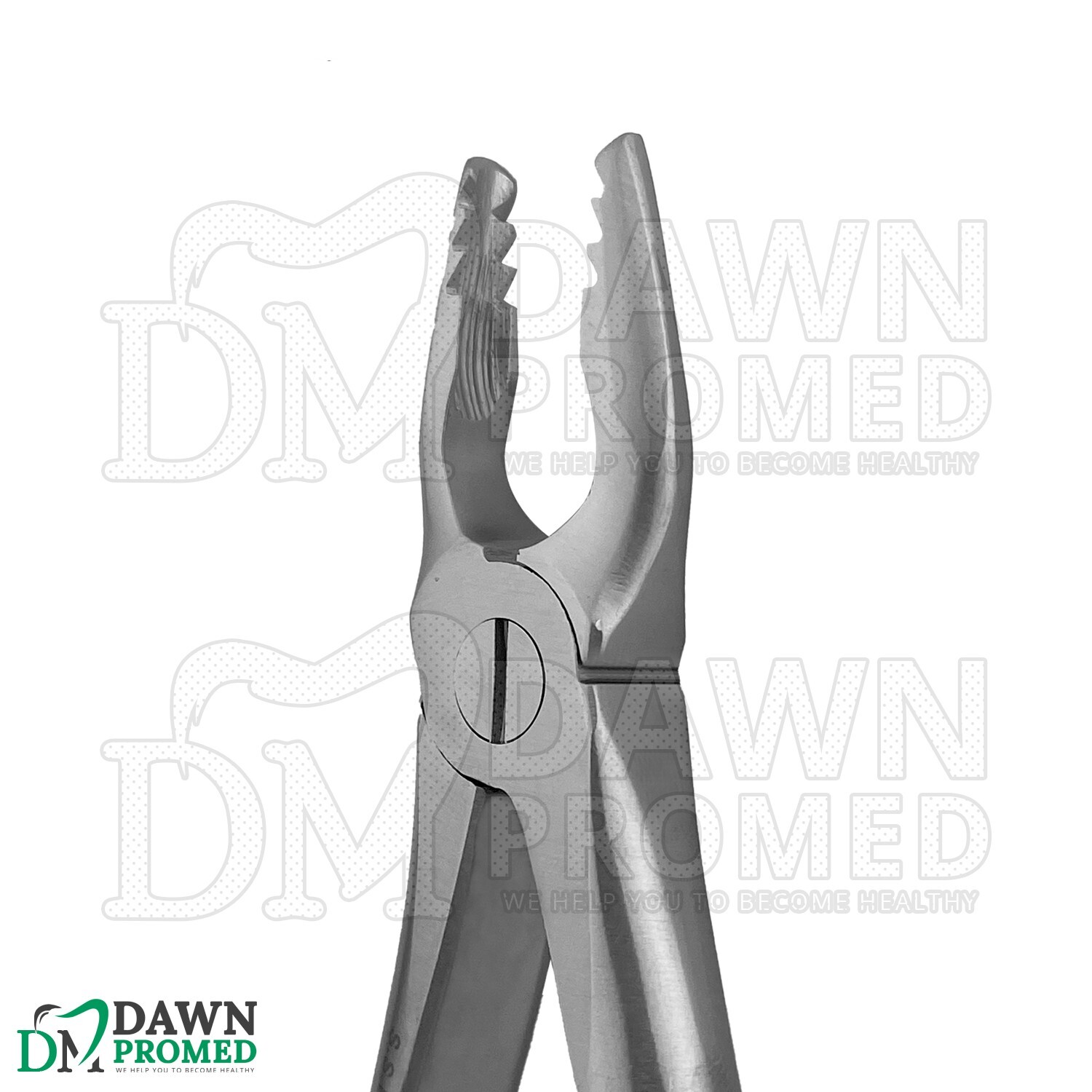 Dental Extracting Forceps #34M Gold Hollow Python Grip Handle German Grade