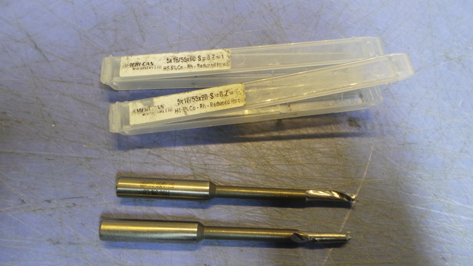 2 – Ameri-can Machinery 5X16/55 S8x90 HS 5% Co - Rh - Reduced Throat. New in Con