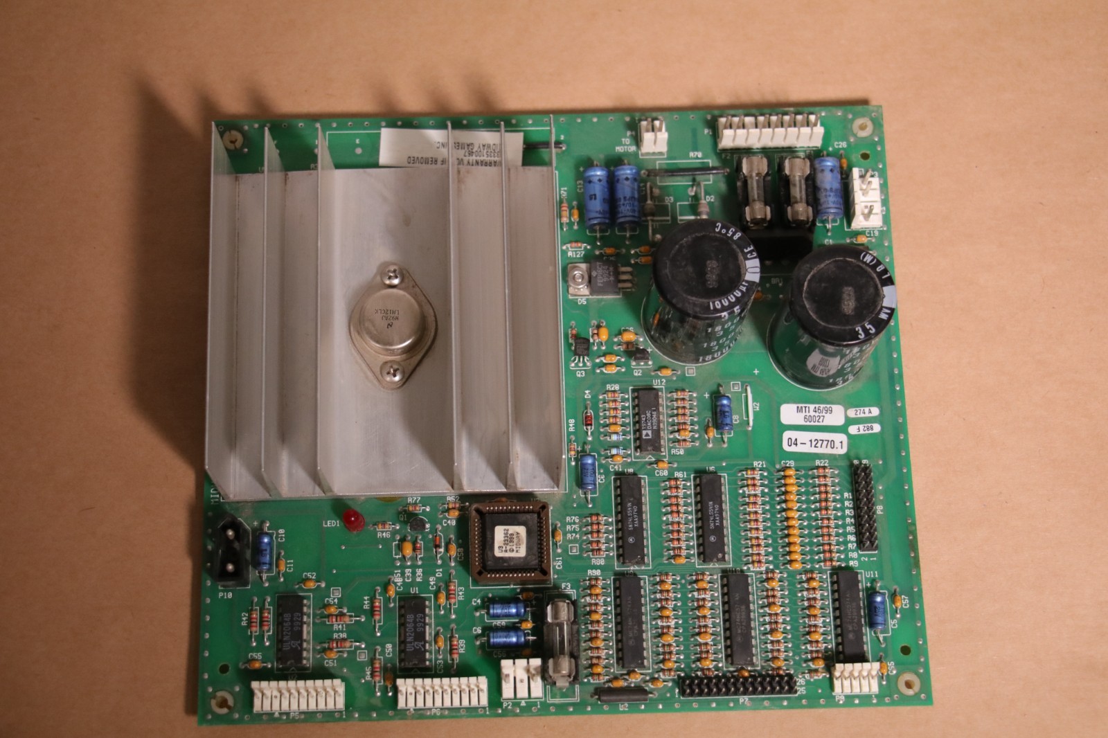 off road thunder arcade steering motor Driver Board Tested Working Midway Games
