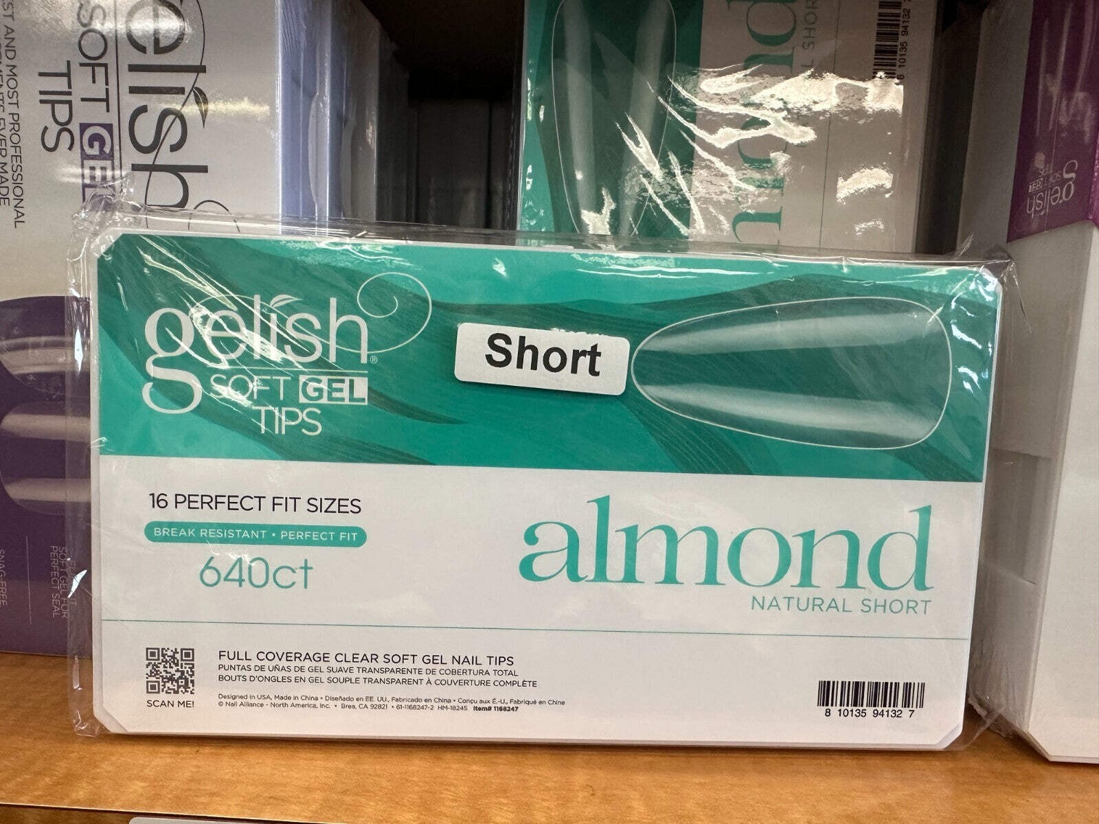 Harmony Gelish Soft Gel Tips - Short Almond Box Of 640 ct - New 2024