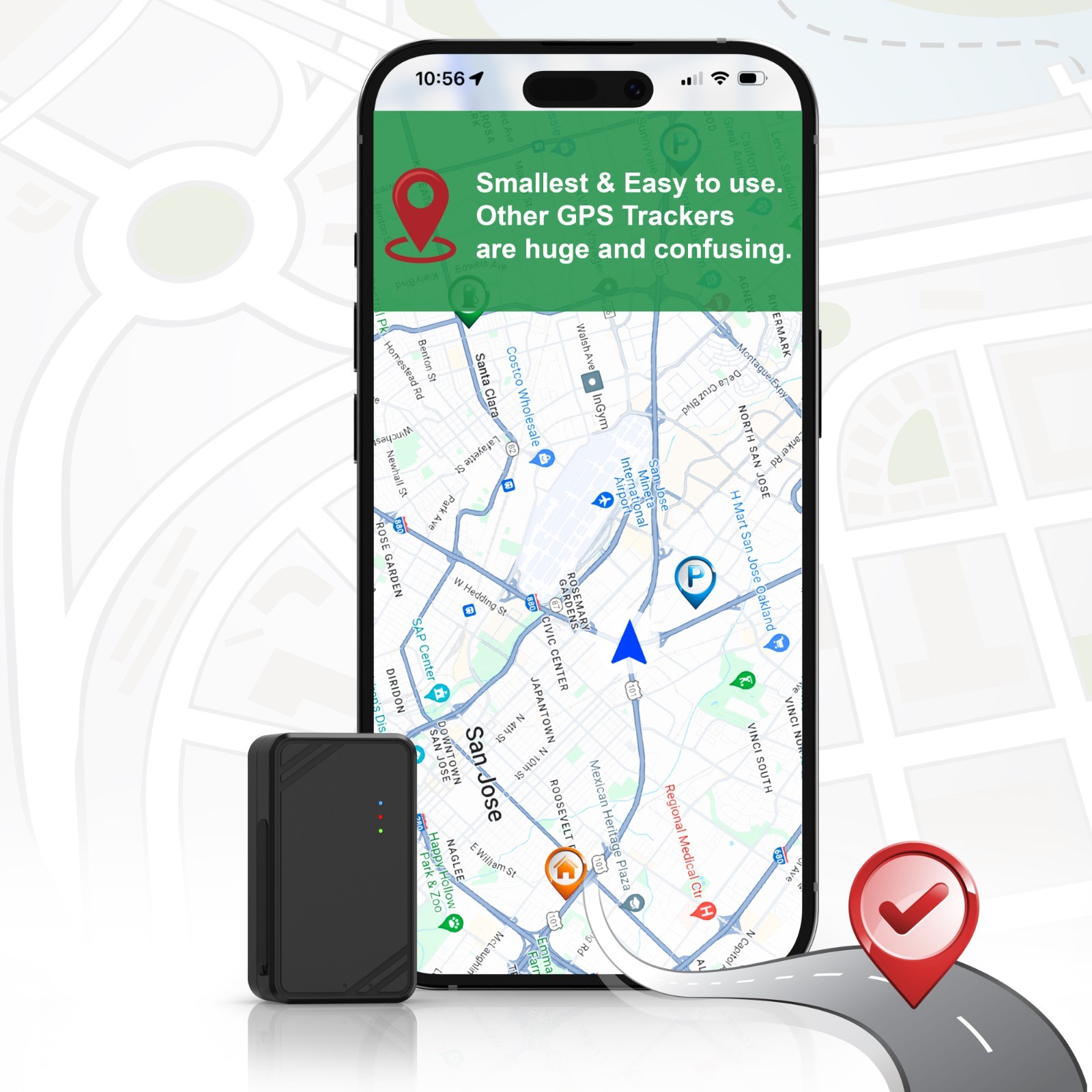 Real Time GPS Tracker 4G LTE Magnetic Hidden for Car Vehicle People Free app