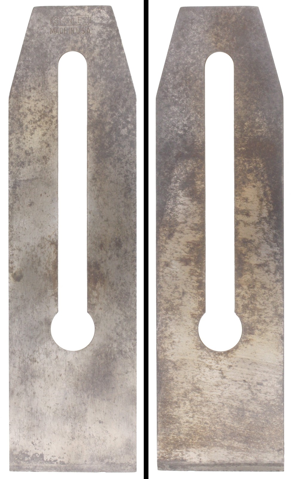 Notched Rectangle Cutting Iron for Stanley No. 4 or 5 Bench Plane - mjdtoolparts