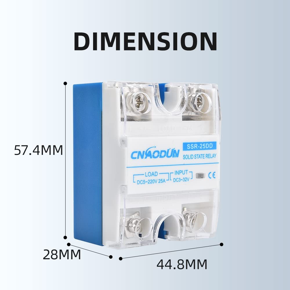 Solid State Relay SSR25DD Heat Sink DC To DC 25A Input 332VDC Output 5220V