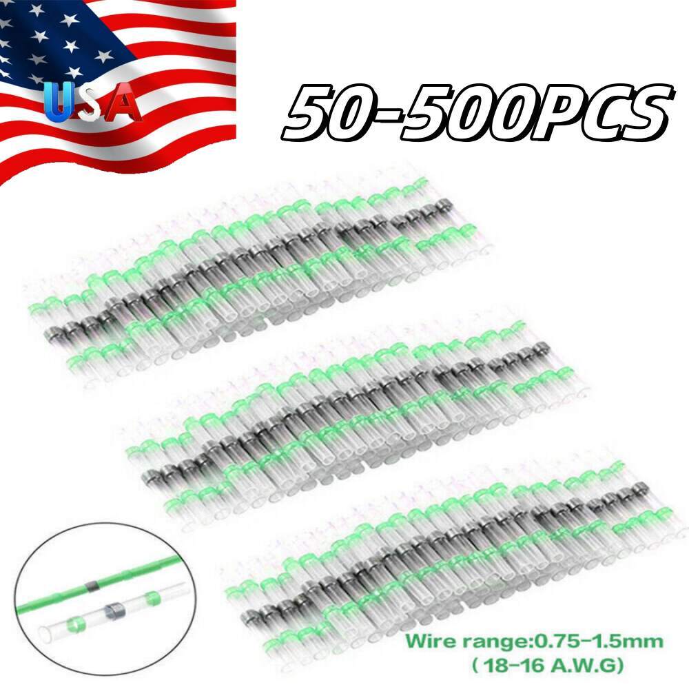 18-16AWG Solder Seal Sleeve Heat Shrink Wire Connectors Terminals Waterproof