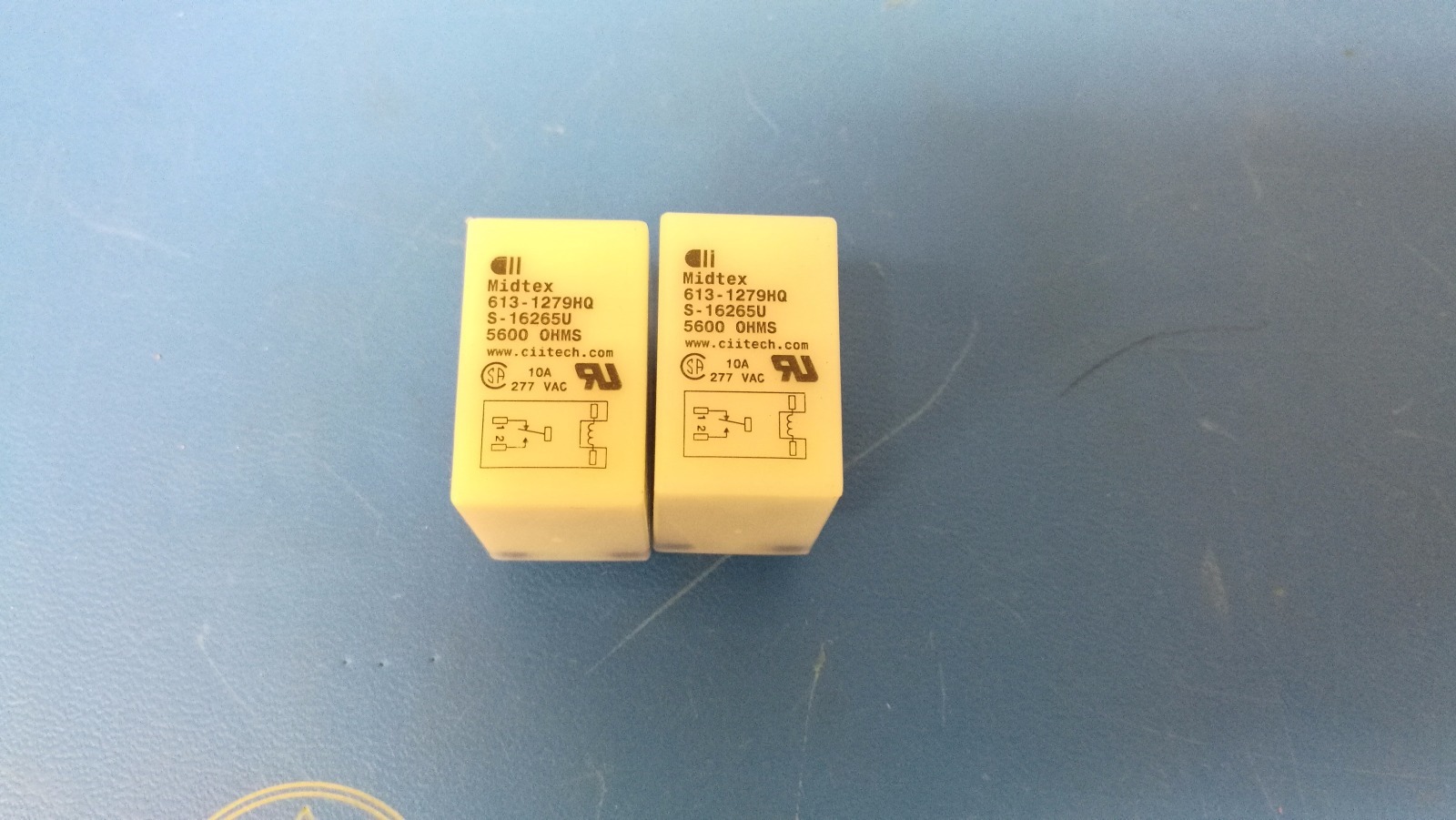 Lot of 2 pcs 613-1279HQ Midtex SPDT 10A 5600 Ohms