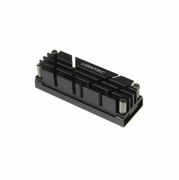 Vantec ICEBERQ M.2 NVMe/SSD Aluminum Alloy Thermal Heatsink, HS-NVME150-BK Black