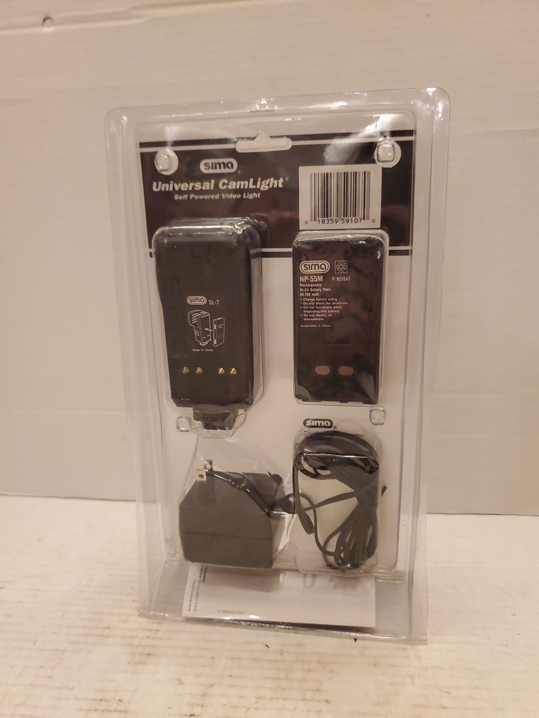 SIMA 20 WATT light for camcorder Model SL-7 for Sony, JVC, Panasonic