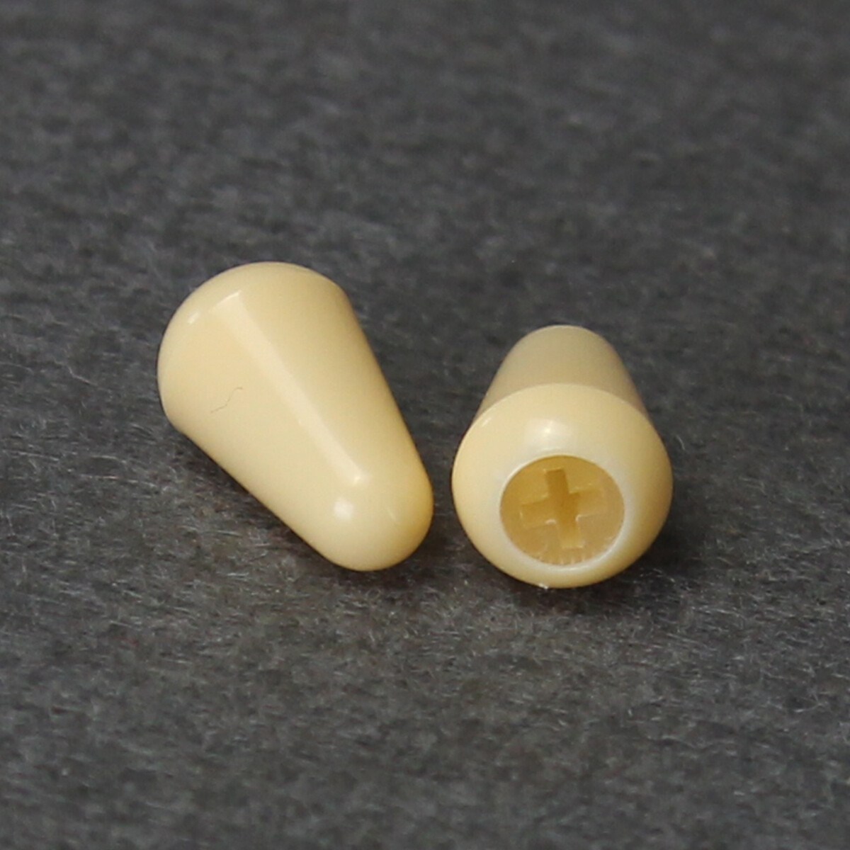 New 6pcs Cream ST Guitar Switch Tip Caps Knobs Plastic 3.5mm for 5 Way Switch