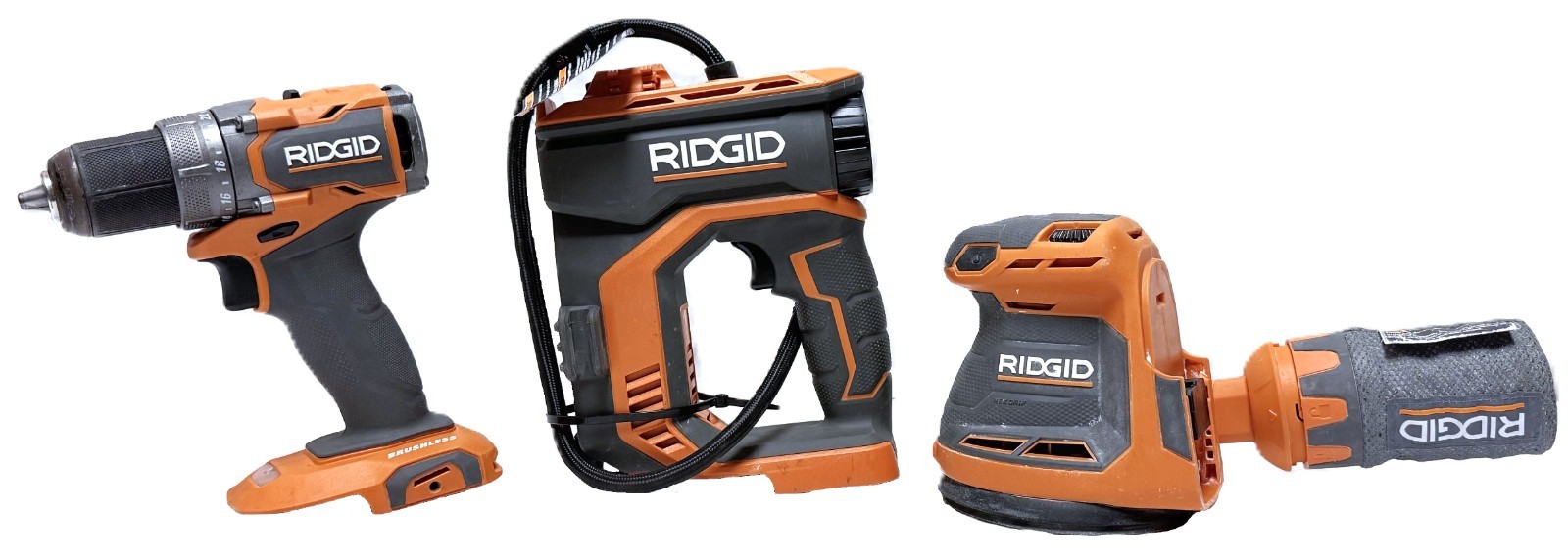 Ridgid 18v 3Pc Brushless Cordless Combo Kit Bare Tools