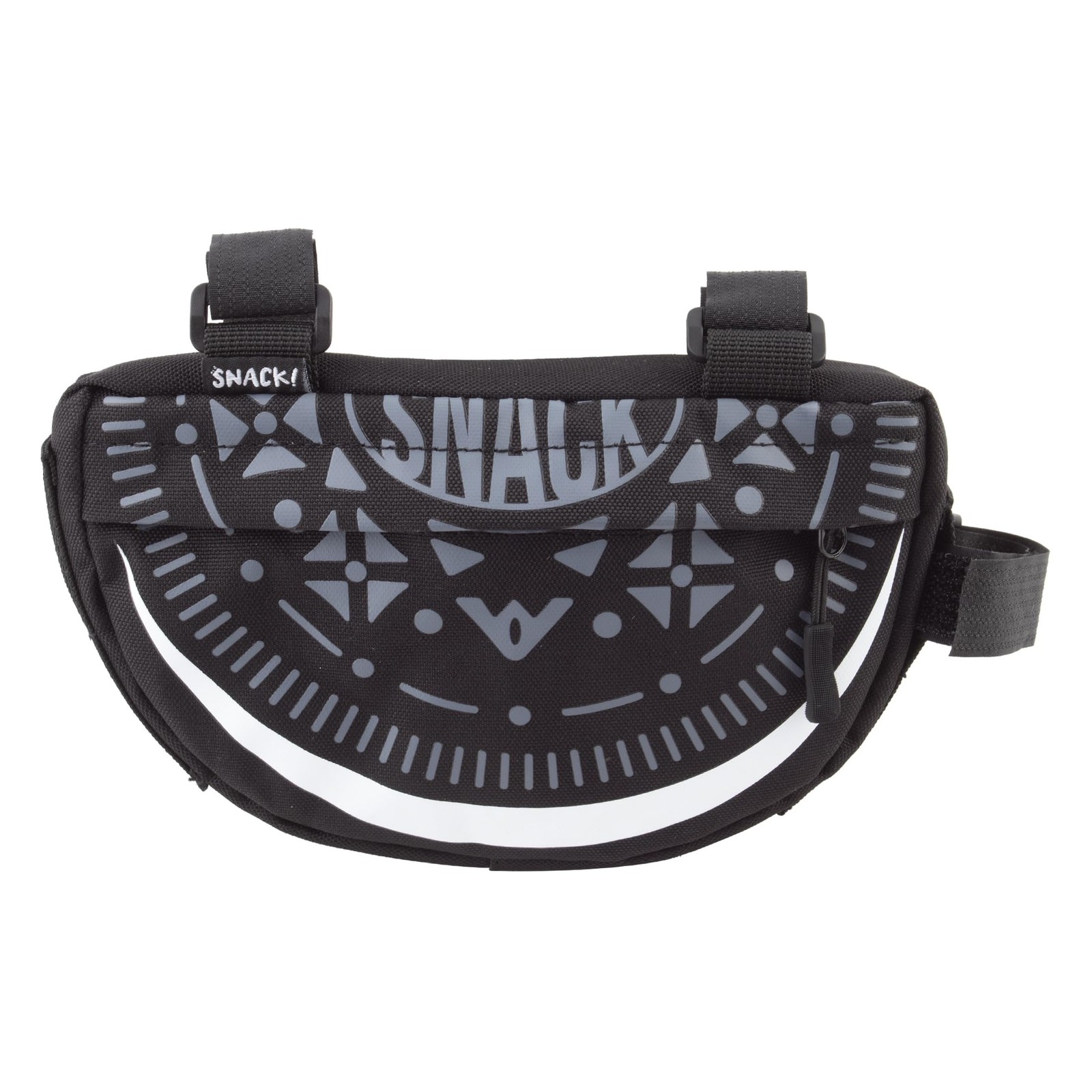 Snack! Cycling Cookie Sandwich Bike Frame Bag w/ Hook & Loop Attachment + Zipper