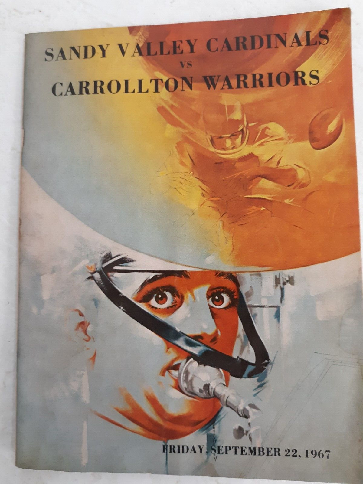 Ohio Sandy Valley Cardinals vs Carrollton Sept. 22, 1967 football program