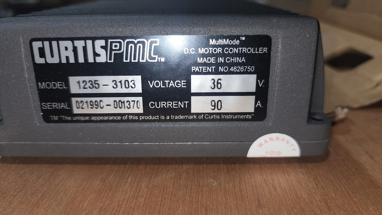 Curtis 1235-3103 Motor Controller 36V 90A NEW OPEN BOX Nilfisk