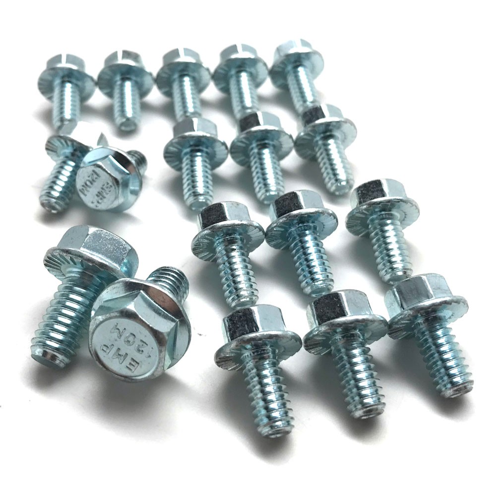 Renegade Engine Oil Pan Bolt Set 58589; Hex Bolt Zinc Plated for SBC, Olds V8