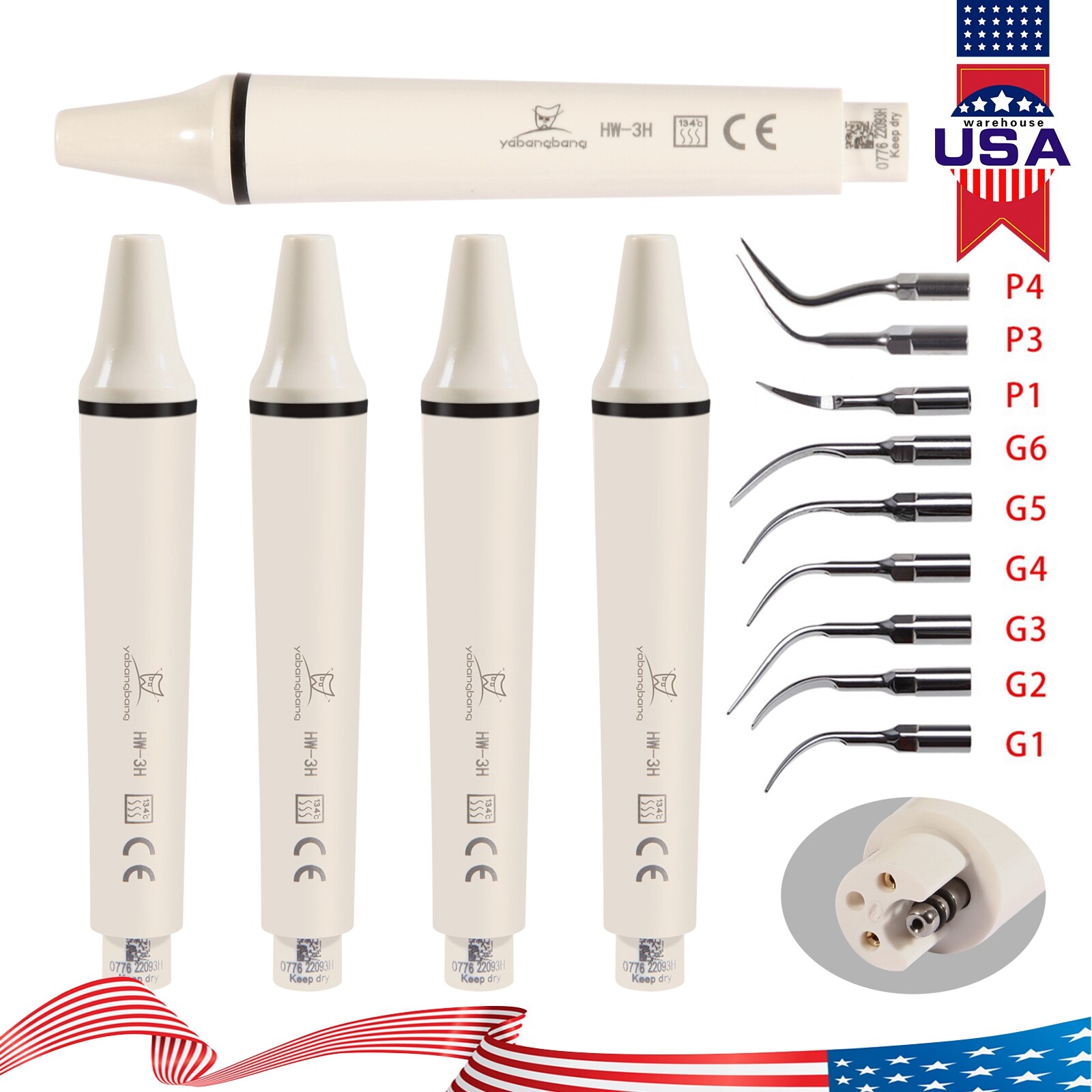 Piezo Scaler Dental Ultrasónico Pieza de Mano  EMS / 10*Puntas
