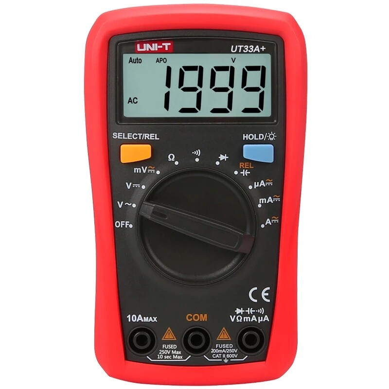 UNI-T UT33A+ Digital Multimeter Auto Range Voltage Current Resistance Measure