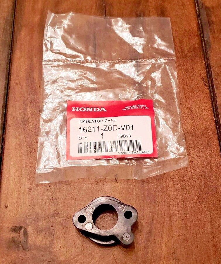 NEW Genuine HONDA Carburetor Insulator Spacer GX100U GX100RT 16211-Z0D-V01 OEM
