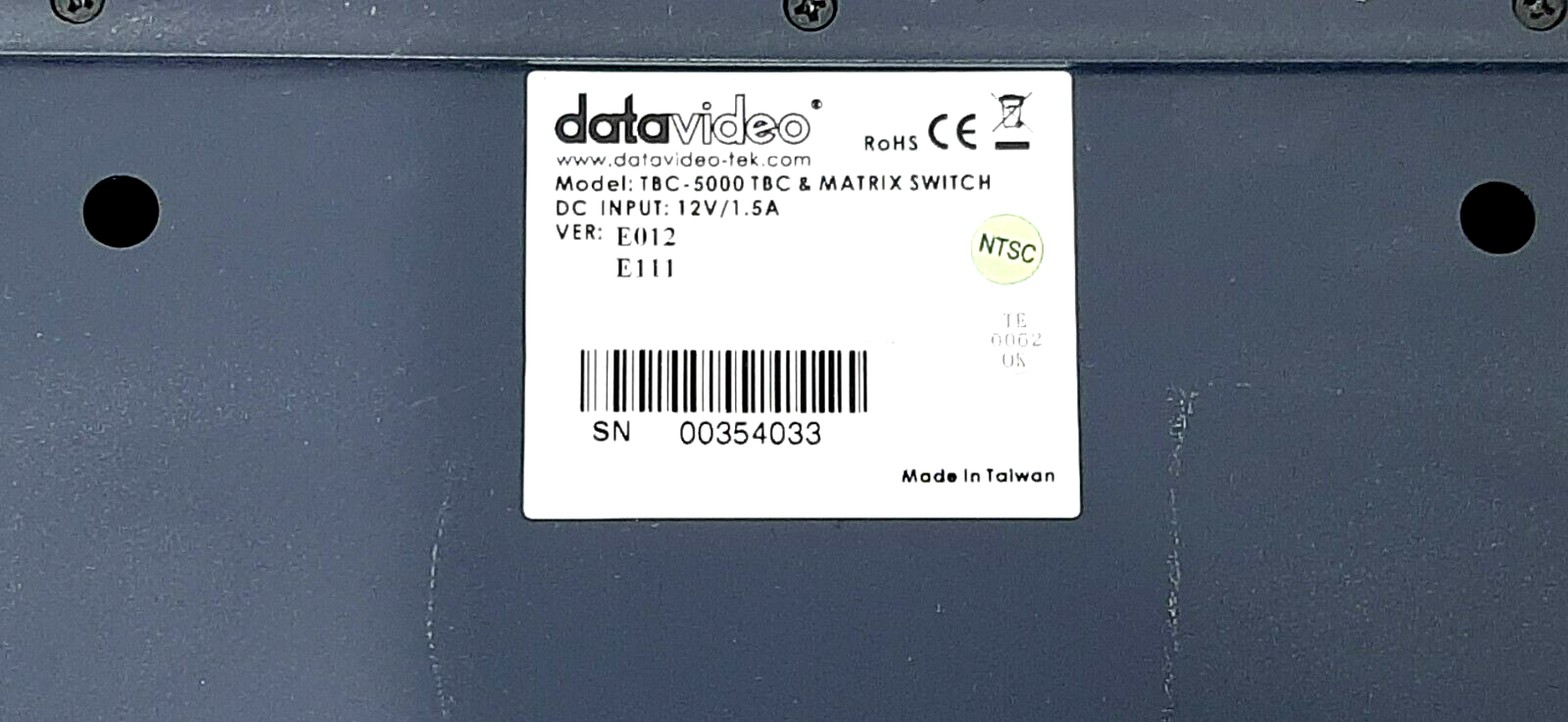 DATAVIDEO TBC-5000 TBC & MATRIX SWITCHER