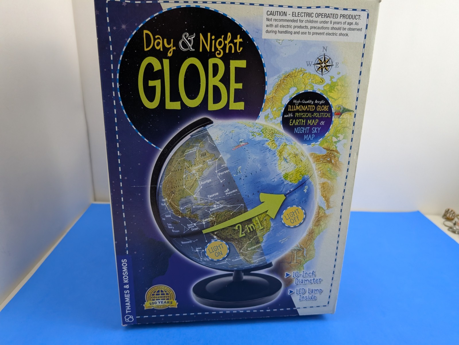 Day & Night Globe Thames & Kosmos Astronomy Geography 10" diameter 673017