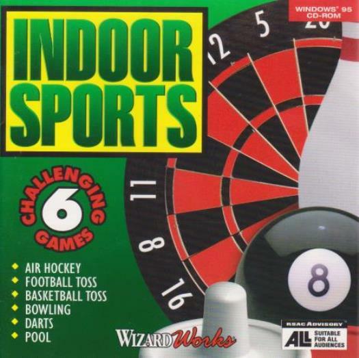 Indoor Sports PC CD air hockey darts pop-a-shoot football toss 8-ball pool game!