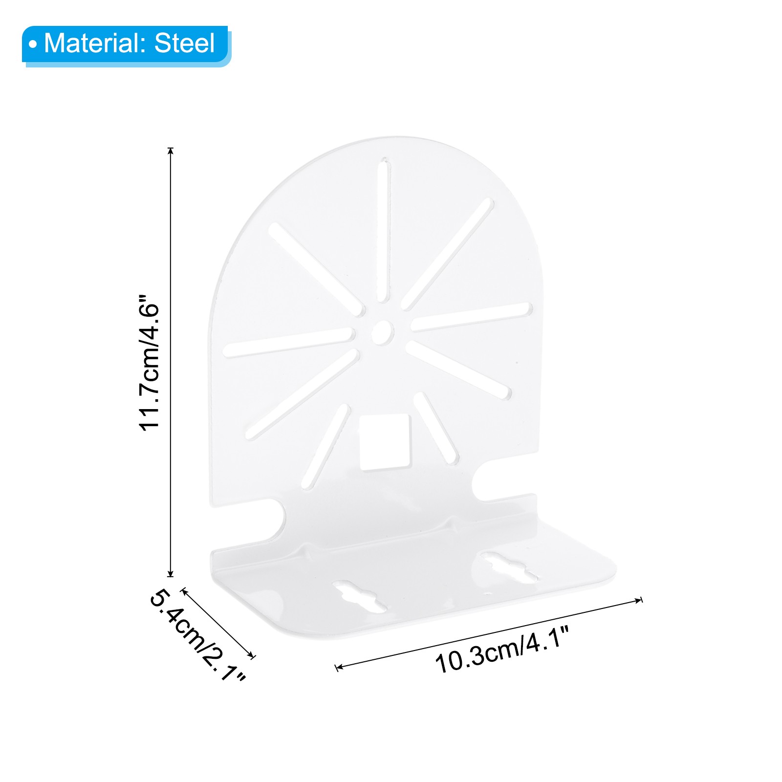 2 Pack Dome Security Camera Mounting 4.6" L-Shape Bracket, Steel