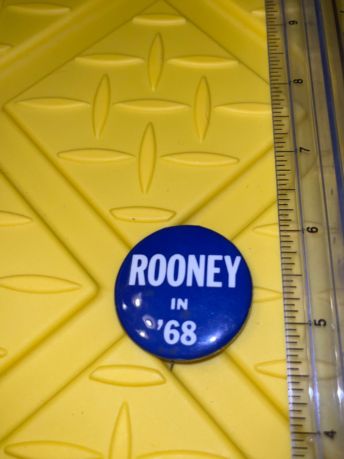 Vintage Rooney in 68 Campaign Pin Button Flair