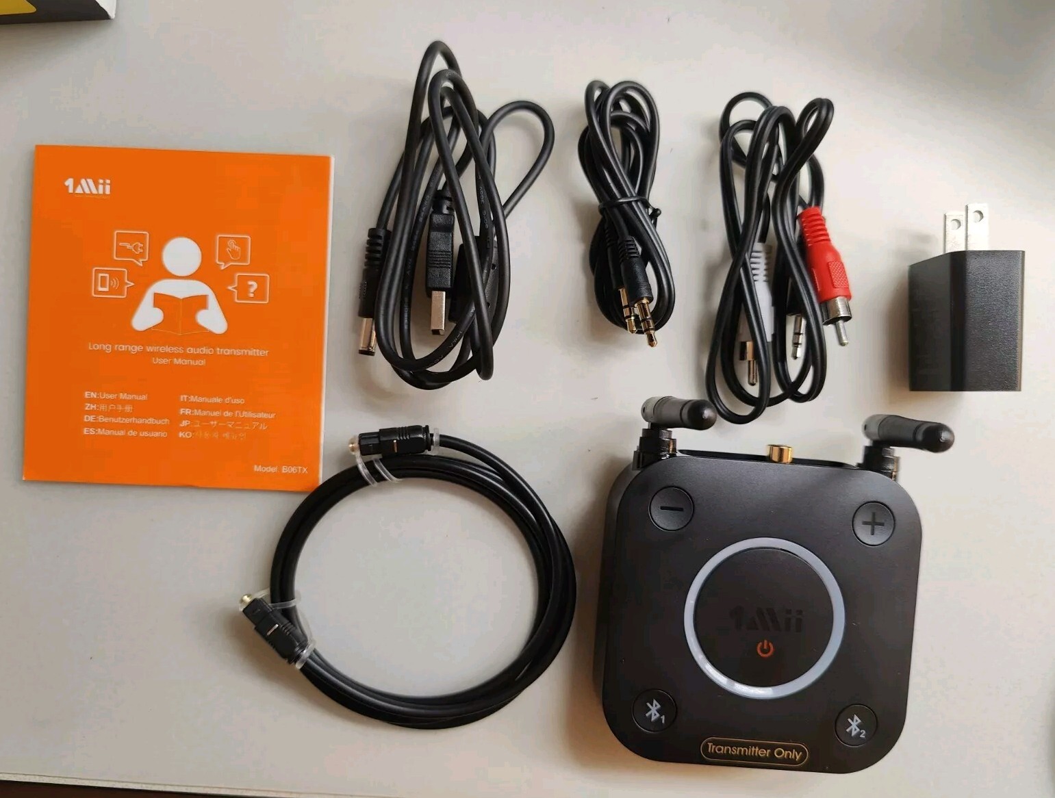 1Mii B06TX Long Range Wireless Bluetooth Audio Transmitter 5.0
