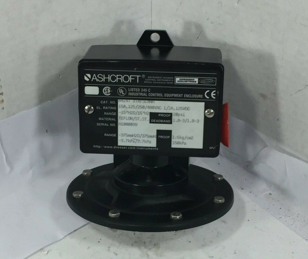 1 NEW ASHCROFT B424T XTAFSC4NH PRESSURE SWITCH 20 PSI NNB ***MAKE OFFER***