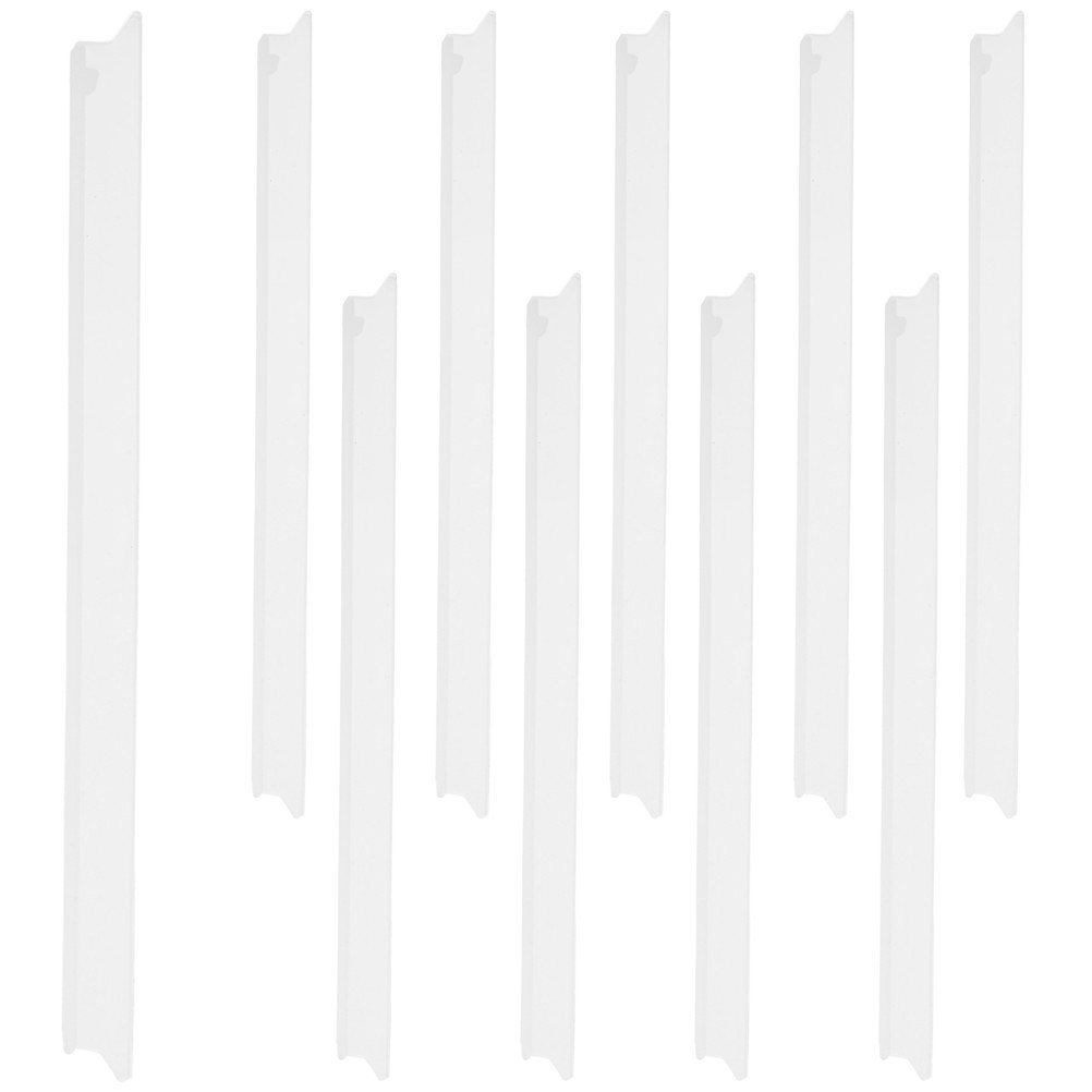 10Pcs Reusable Window Squeegee Silicone Replacement Strips for Glass Cleaning