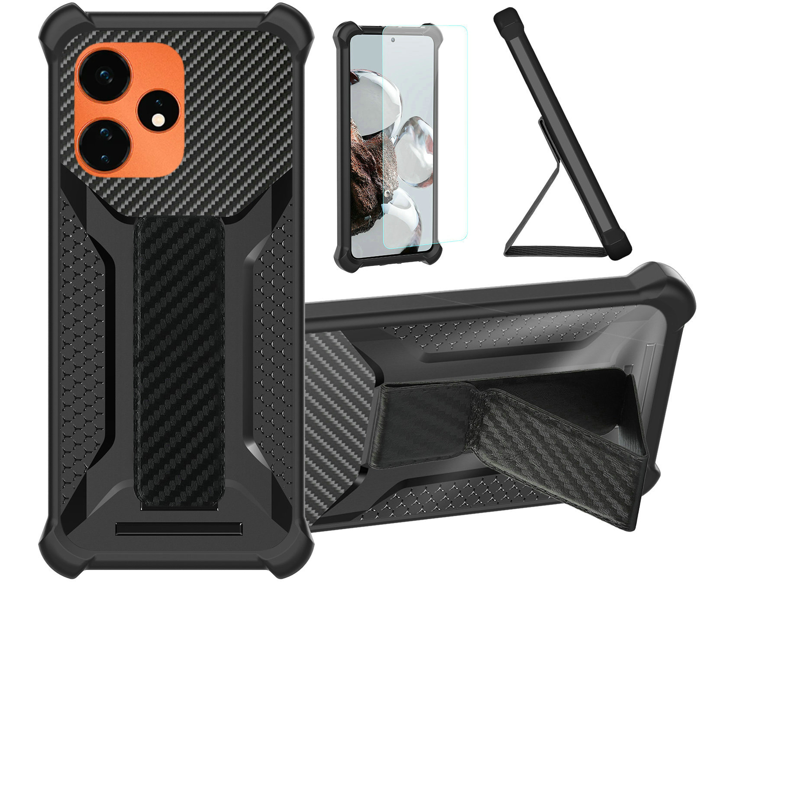 for Boost Mobile Celero5g+Plus 2024 Phone Case Cover Glass Screen Protector A1