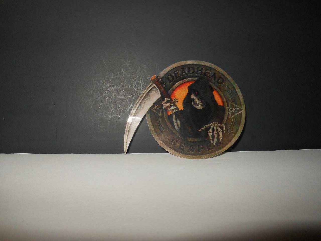 RARE VINTAGE REAPER BROADHEAD ARCHERY DECAL 3 1/4 DIAMETER VINYL STICKER