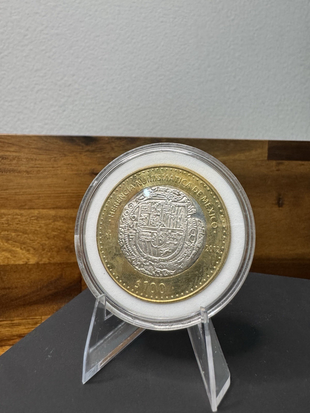 Mexico 2012 $100 Pesos Herencia Numismática de México Bi-Metallic KM#973