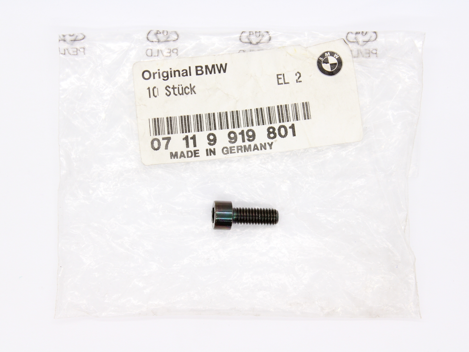BMW Allen Bolt Screw M6 x 1.00 x 16mm Grade 8.8 Part Number - 07119919801
