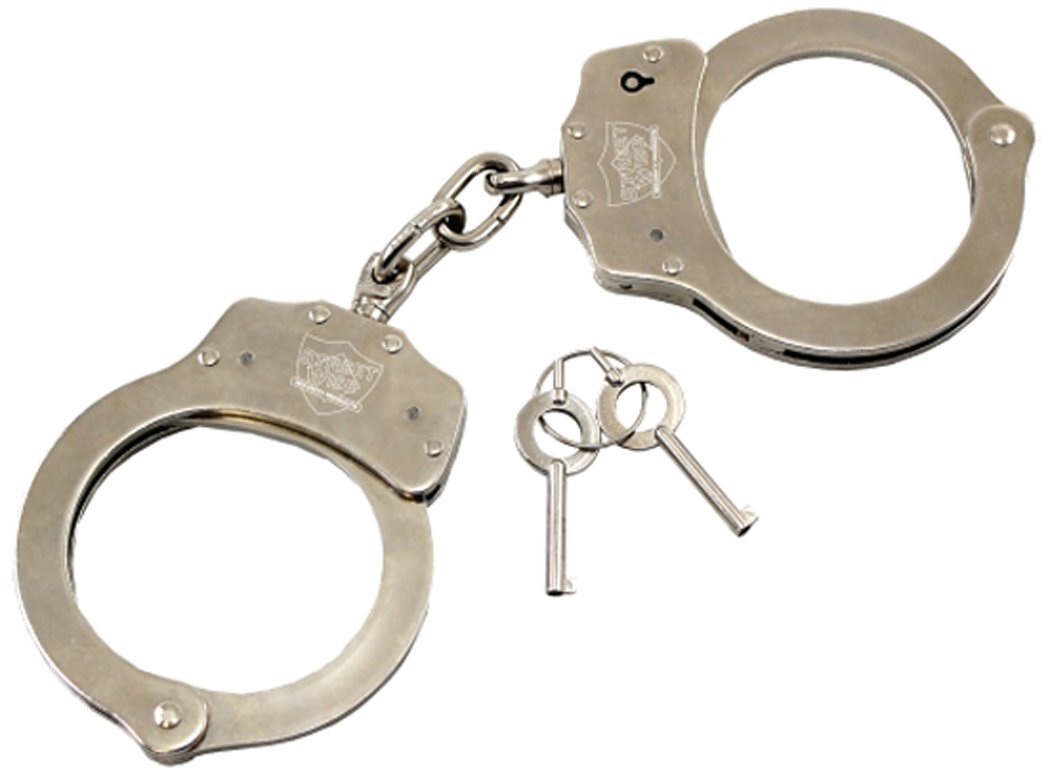 Streetwise Police Gear Nickel-Plated Steel Handcuffs Security Guard Equipment
