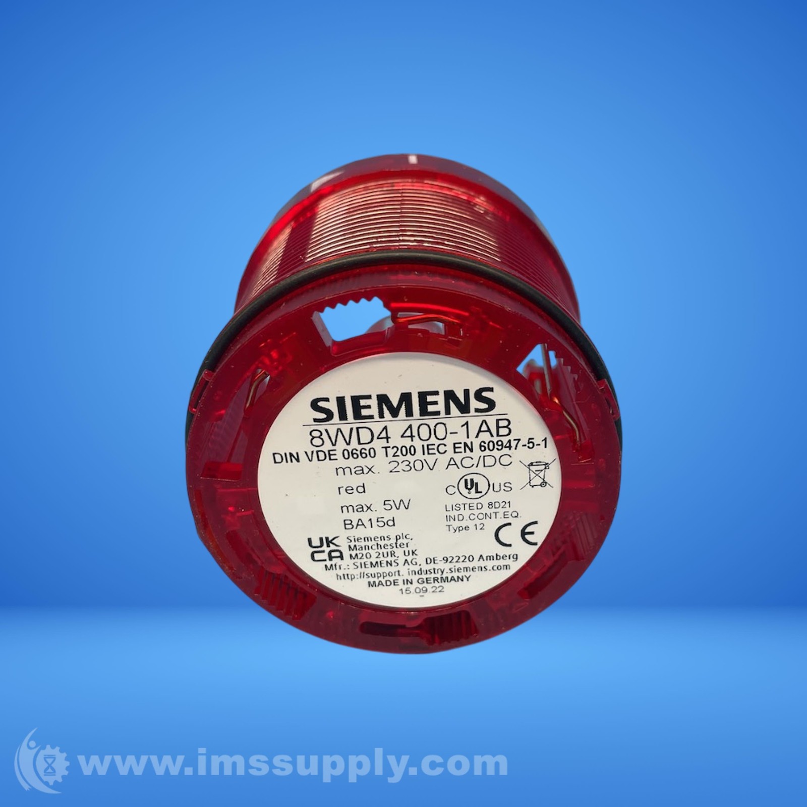 Siemens 8WD4 400-1AB Red Steady Stack Light 2586