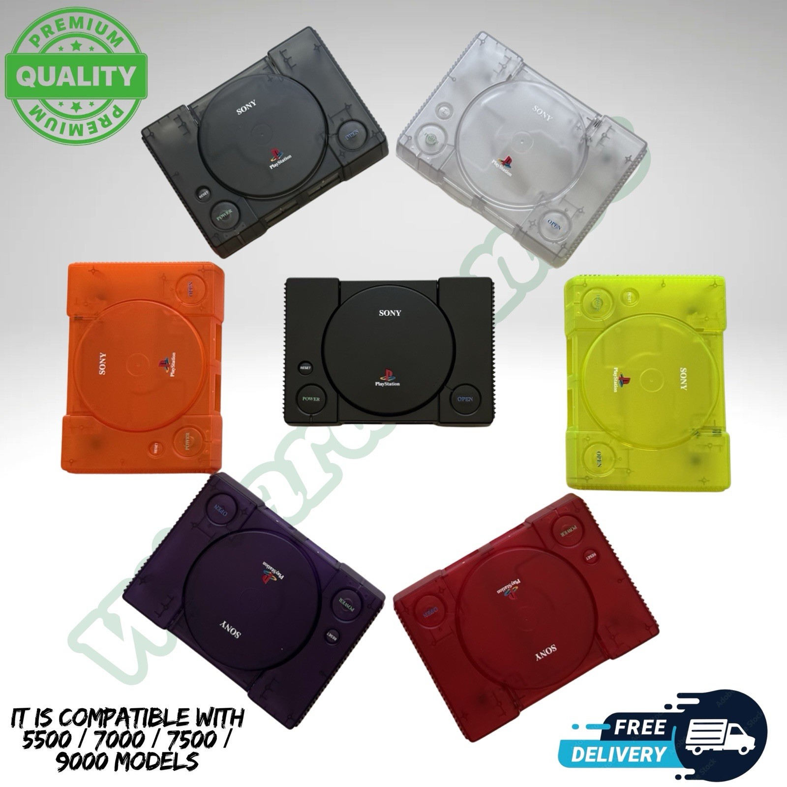 PS1 Sony PlayStation 1 Replacement Shell Cover - Brand New - Multiple Colors