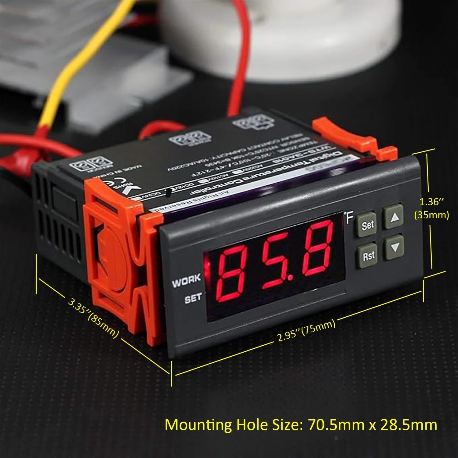 110V Digital Temperature Controller with Waterproof Probe
