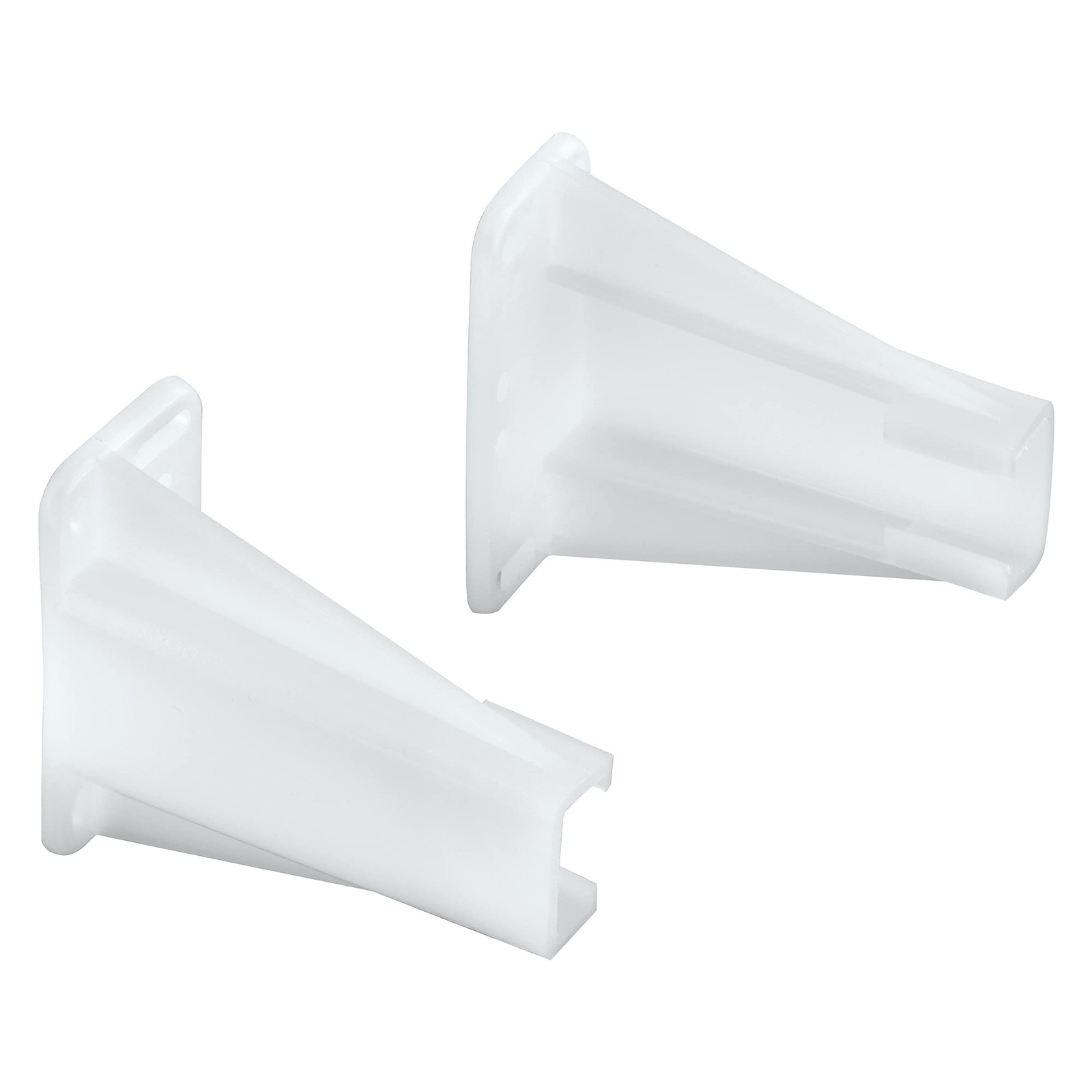 White Nylon Drawer Side Track Brackets