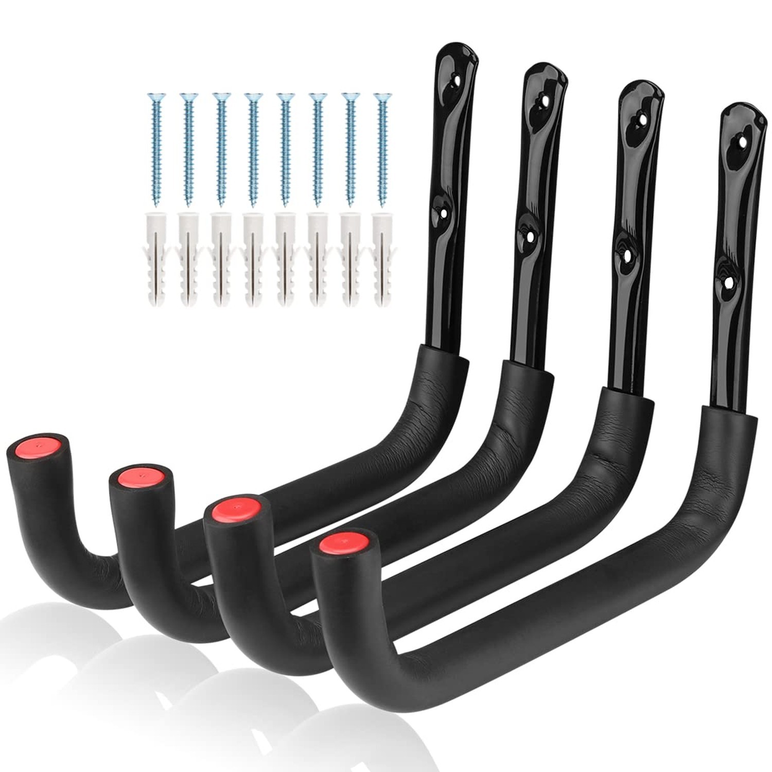 12.7 Inch Heavy Duty Large Tool Hanger, 4 Pack Wall Mounted Garage Storage Ho...