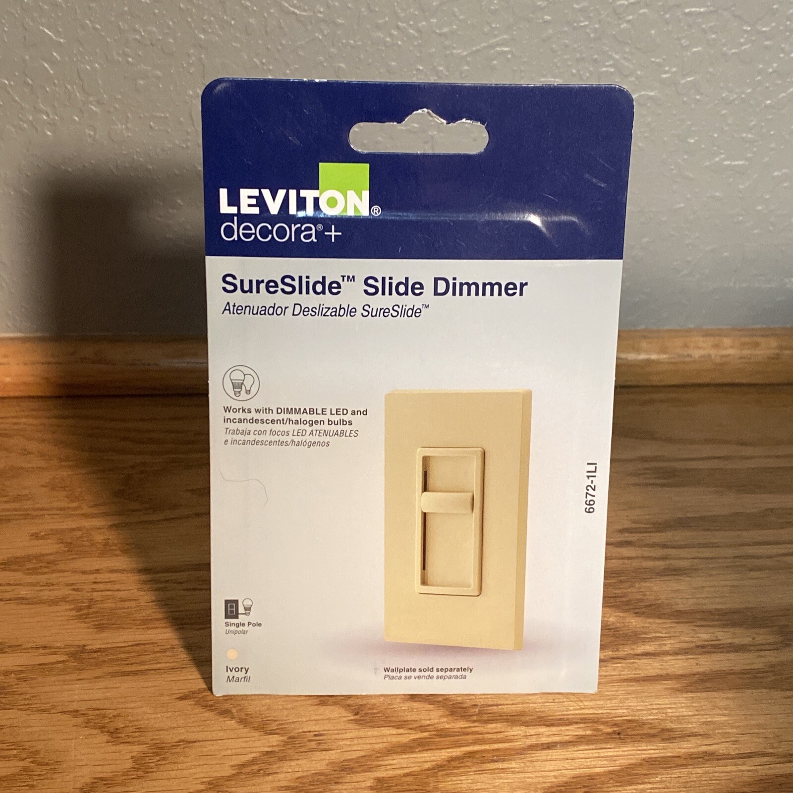 Leviton 6672 Universal Dimmer Switch, 120 A, 150 W- C21-6672-1LI Ivory