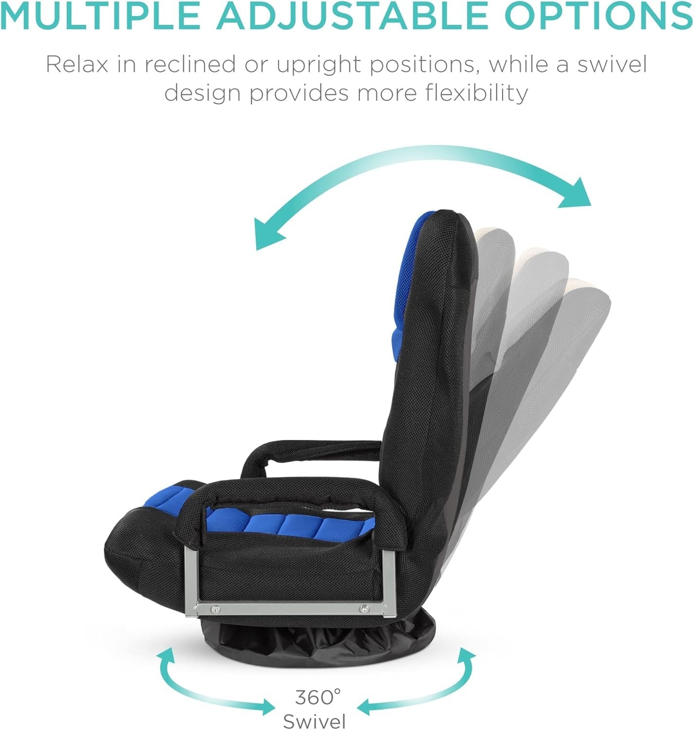 Swivel Gaming Chair 360 Degree Multipurpose Floor Chair Rocker for TV, Readin...