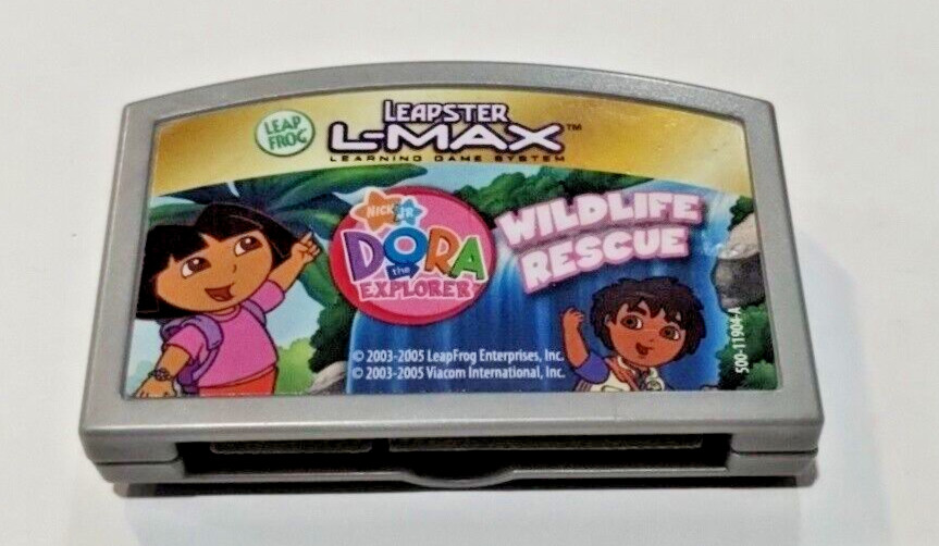 Leap Frog Leapster Lemax Dora Explorer Wild Life Rescue Game Cartridge Only