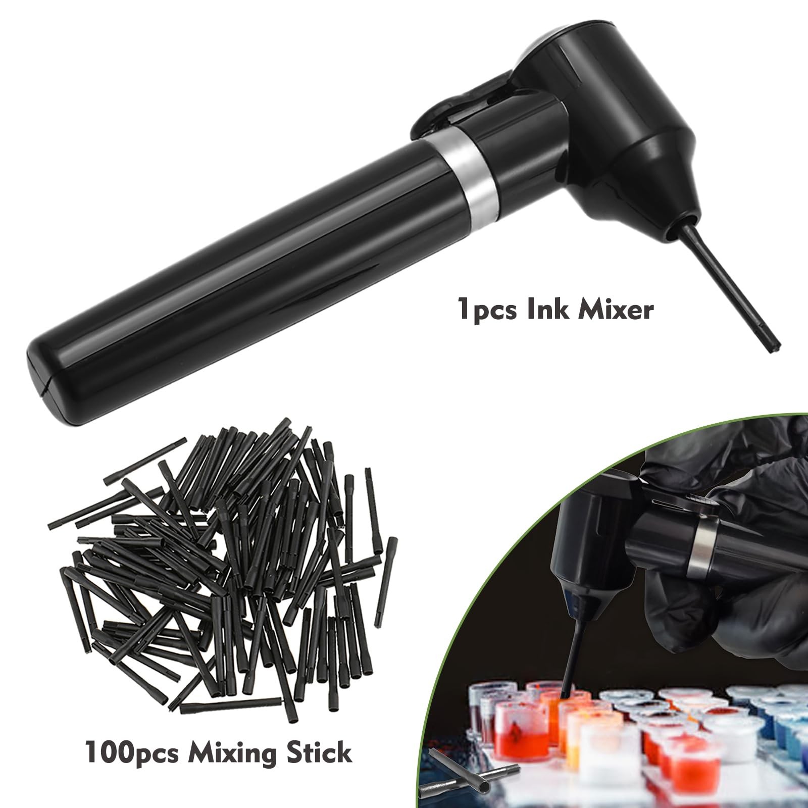 Rayyl Tattoo Ink Mixer Kit - Include 101pcs
