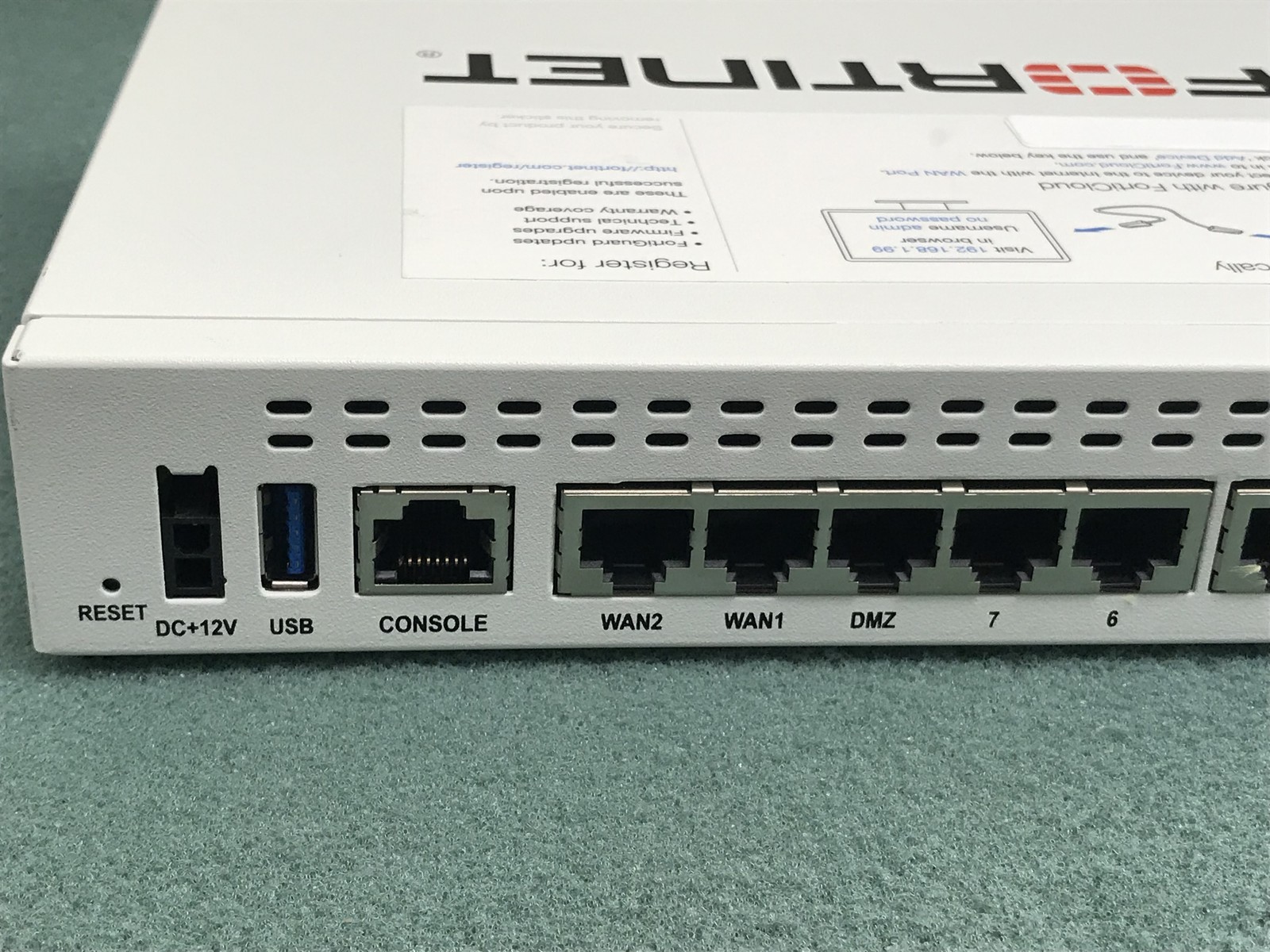 Fortinet Fortigate-60E FG-60E Firewall - CFW2A