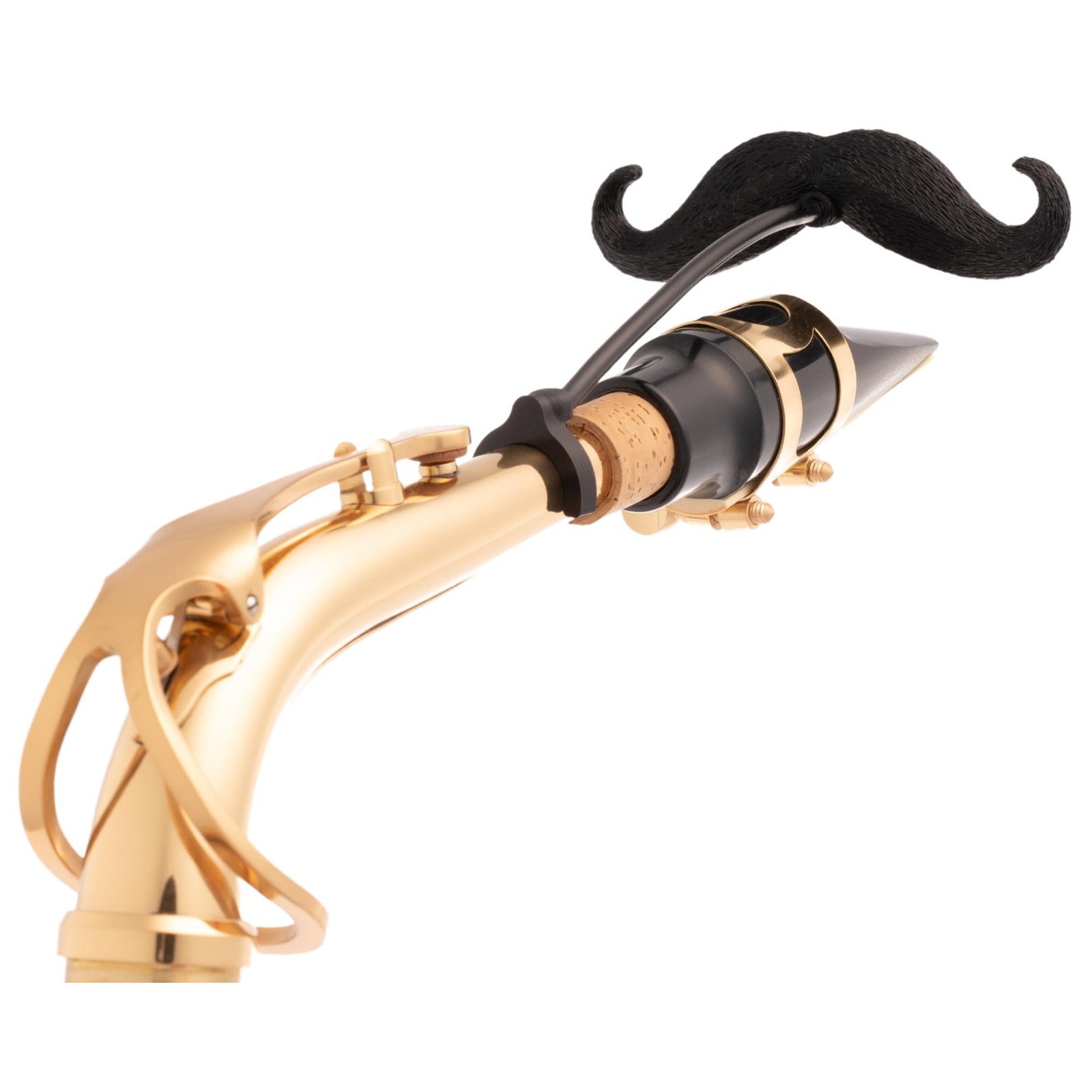 Sax-stache - Clip-on Mustache for Saxophone Alto