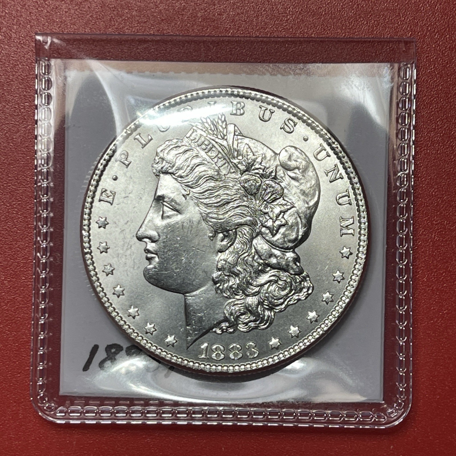 1883 P Morgan Silver Dollar, Choice Uncirculated.