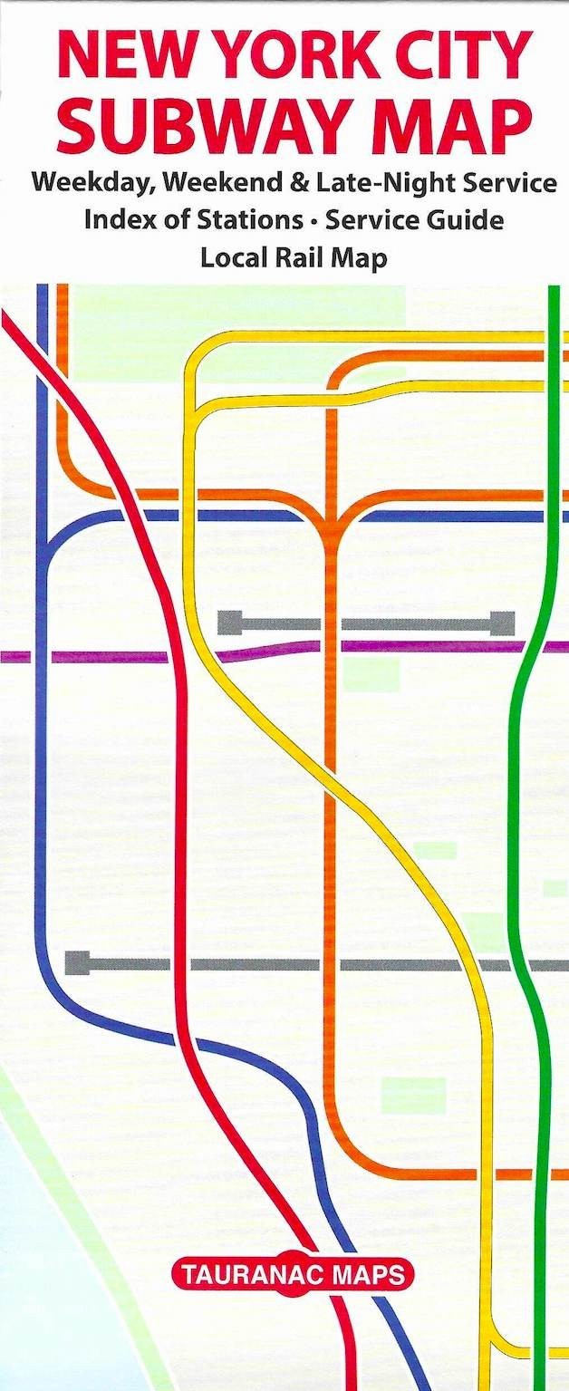 New York City Subway Map, by Tauranac Maps - 2020 edition