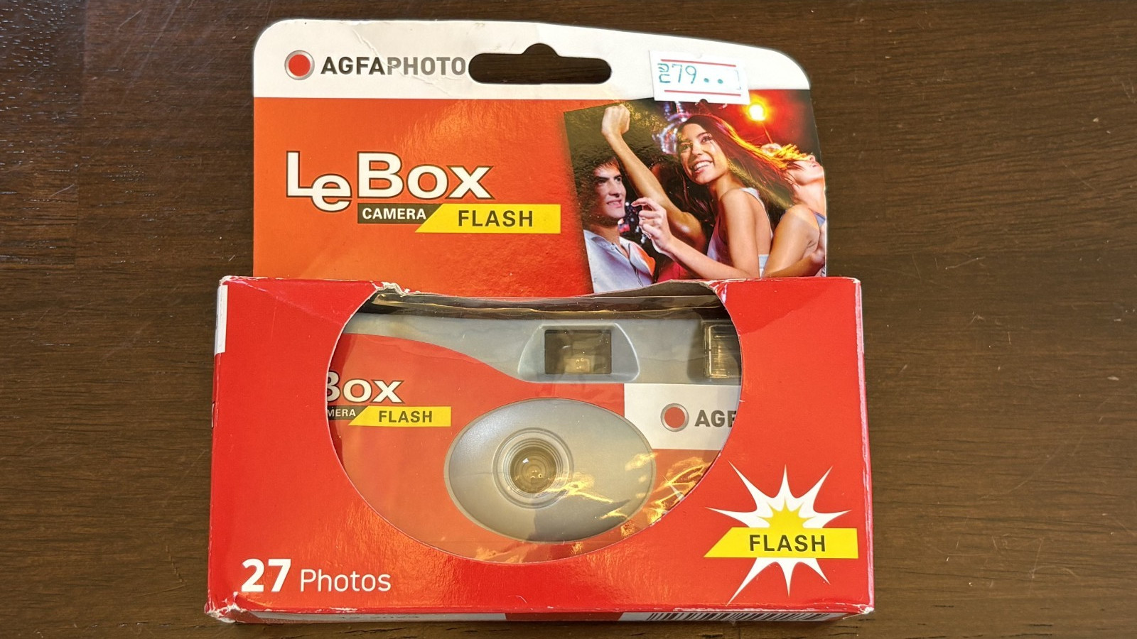 AgfaPhoto LeBox Single-Use Flash Camera (27 Exposures) Expired 12/2023